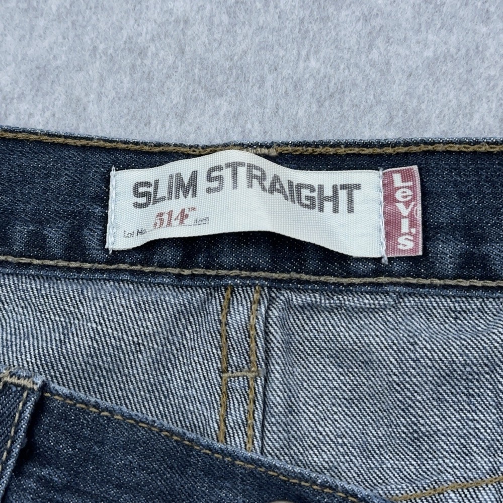 Levi's 514 Jeans Mens 33x30 FITS 32x29 Slim Straight Medium Wash 100% Cotton - Picture 3 of 11